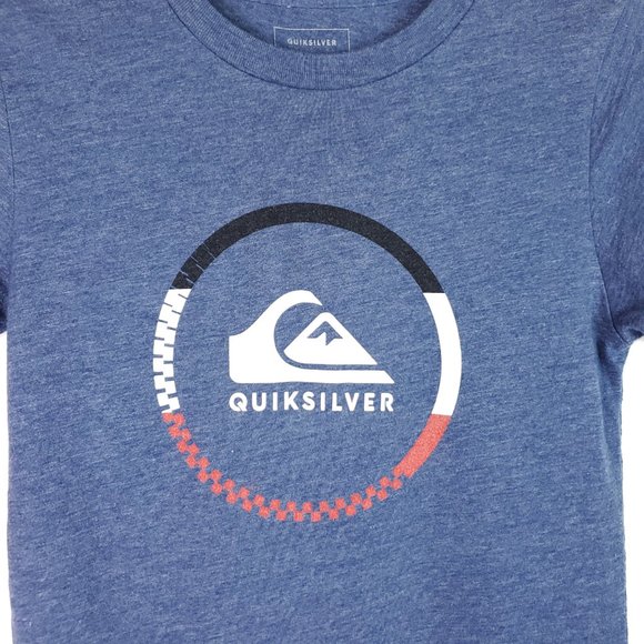 SOLD Quiksilver Boys Short Sleeve Graphic Tee T-Shirt - Picture 4 of 10